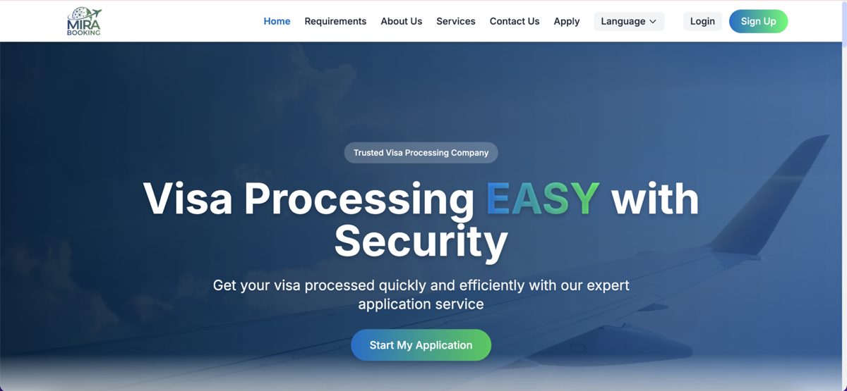 Mira Booking travel platform